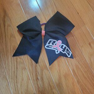 Stingray allstar cheer hairbow cancer awareness